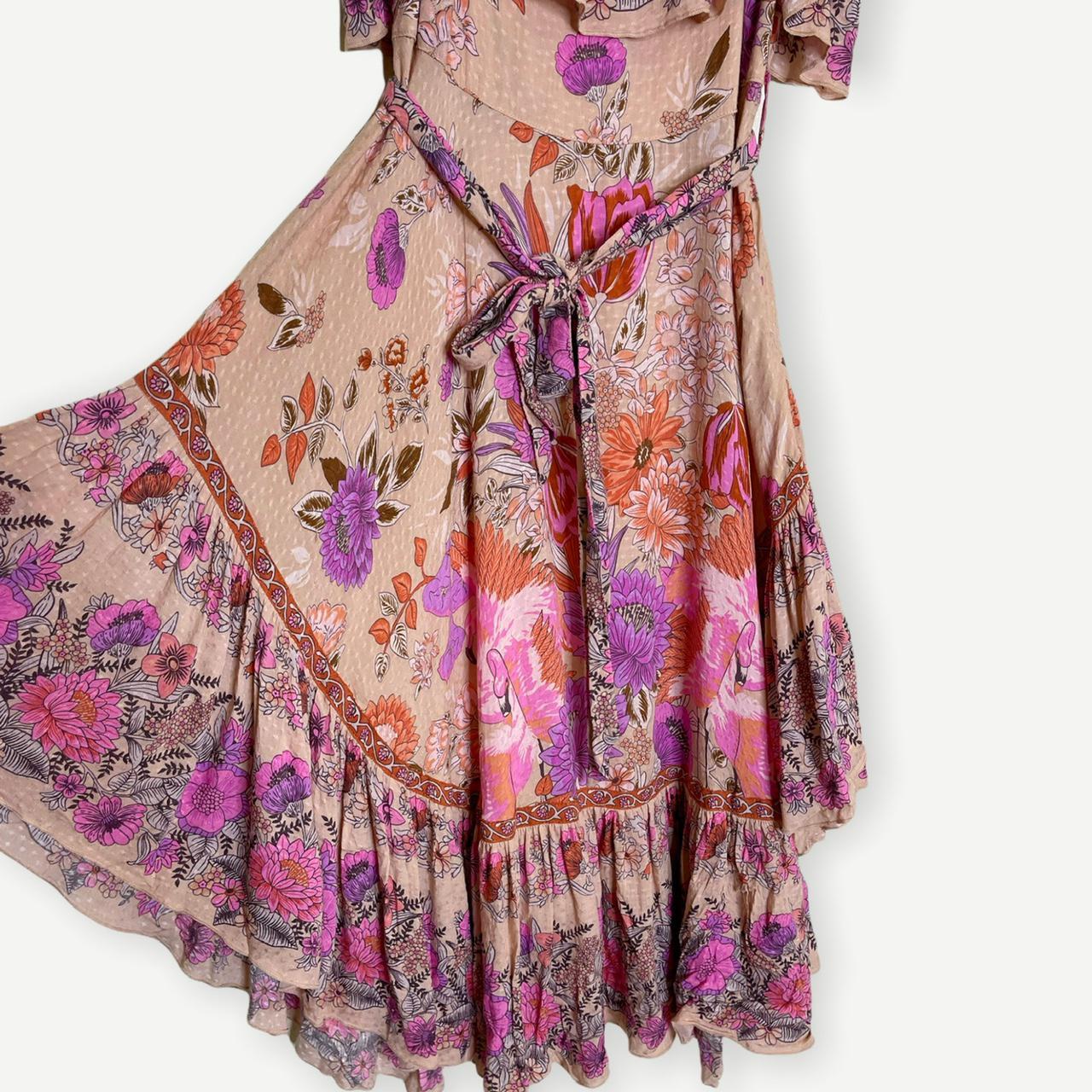Women's Pink and Purple Dress (3)