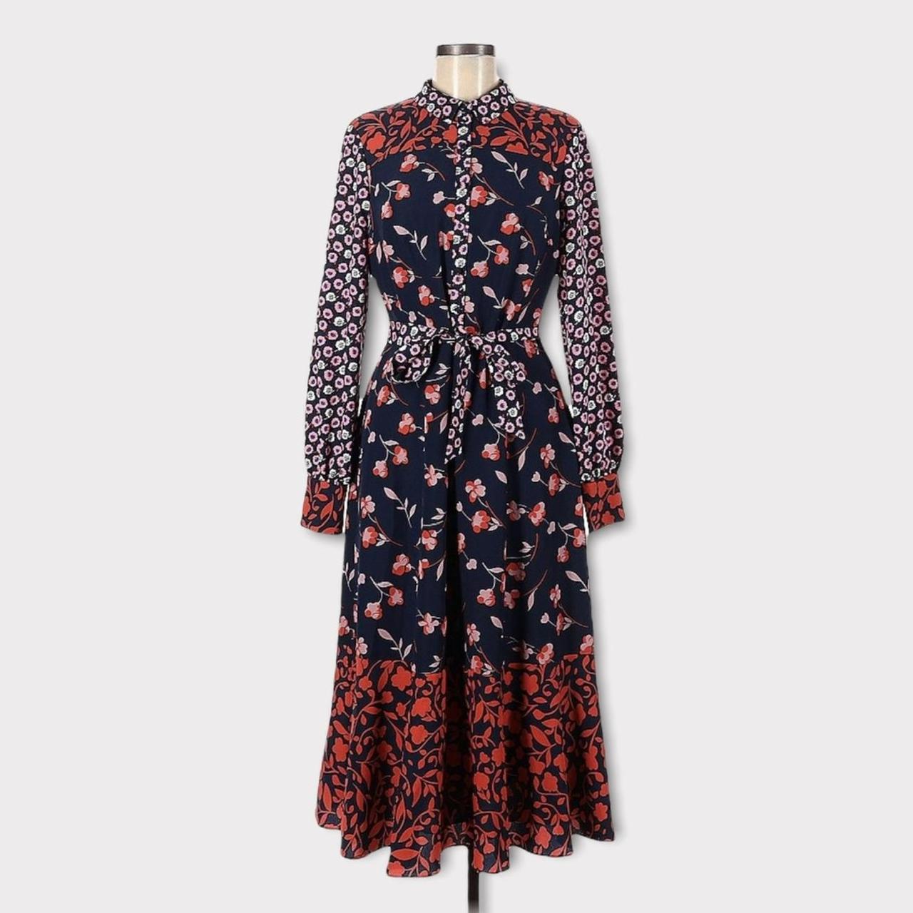 BODEN Sybil Long Sleeves Midi Shirt Dress - Navy... - Depop