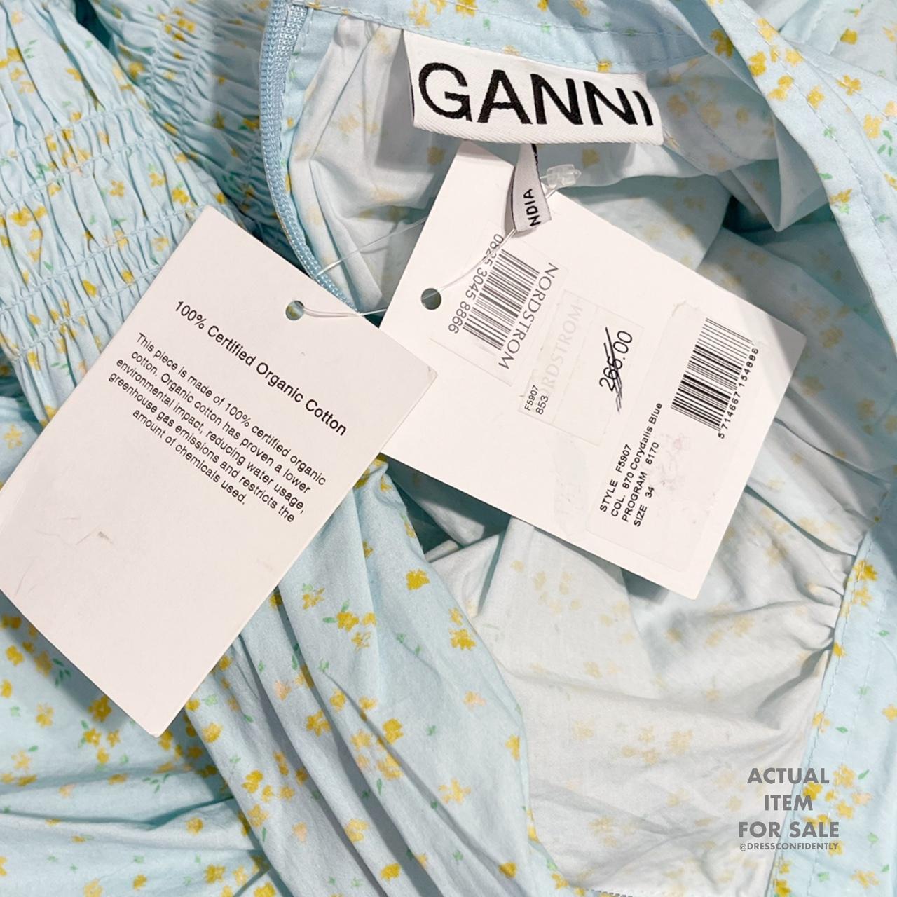 Product Image 4 - GANNI Puff-Sleeves Ruched Floral Blouse