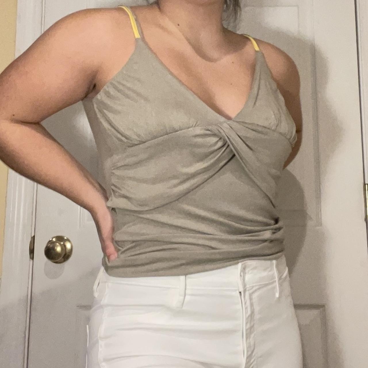 super comfy beige tank top — from brazil There is... - Depop