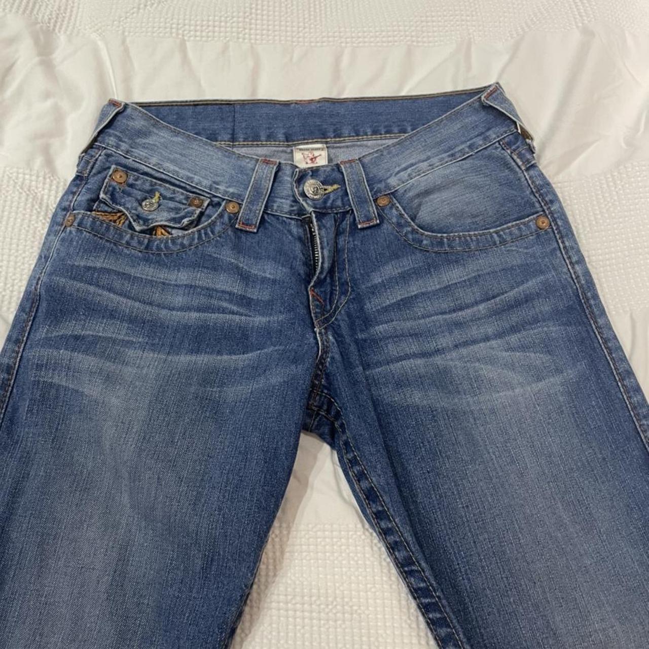 True religion straight/baggy fit jeans with rare... - Depop