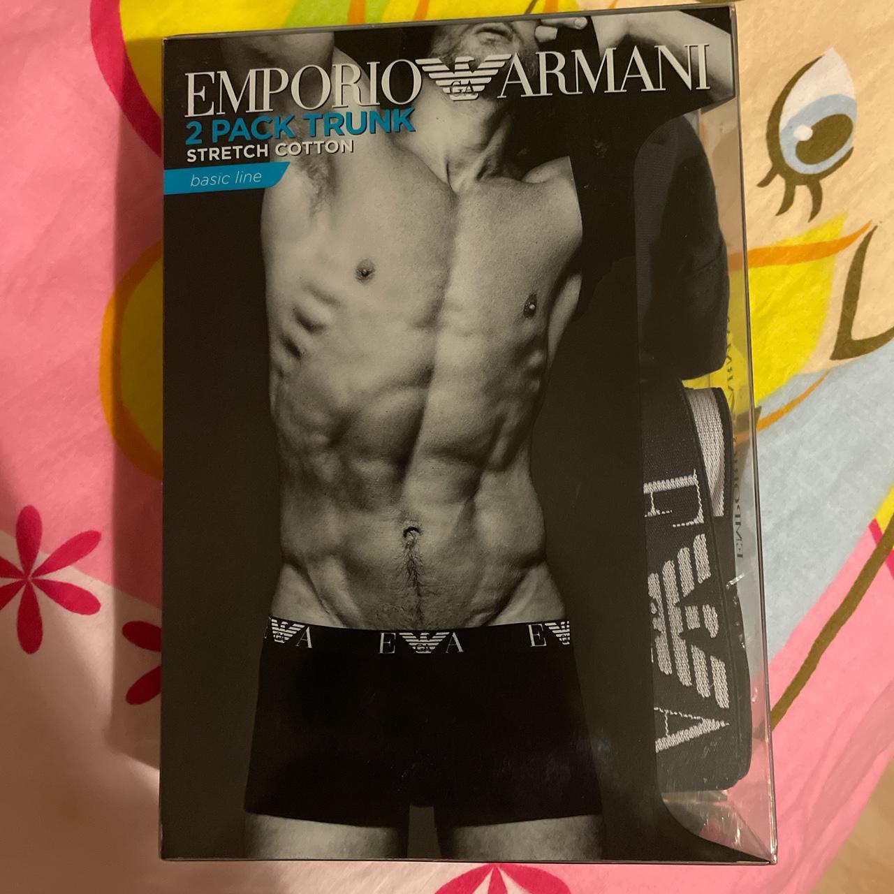 Emporio Armani Men's Underwear Stretch Cotton 2-Pack Basic Briefs