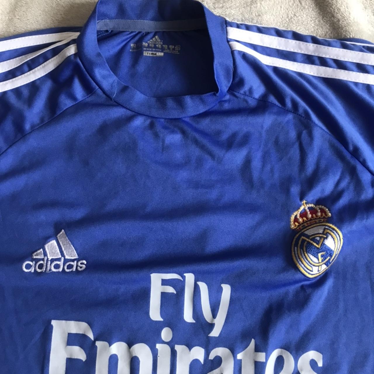 adidas real madrid 2013-14 orange classic third top - Depop