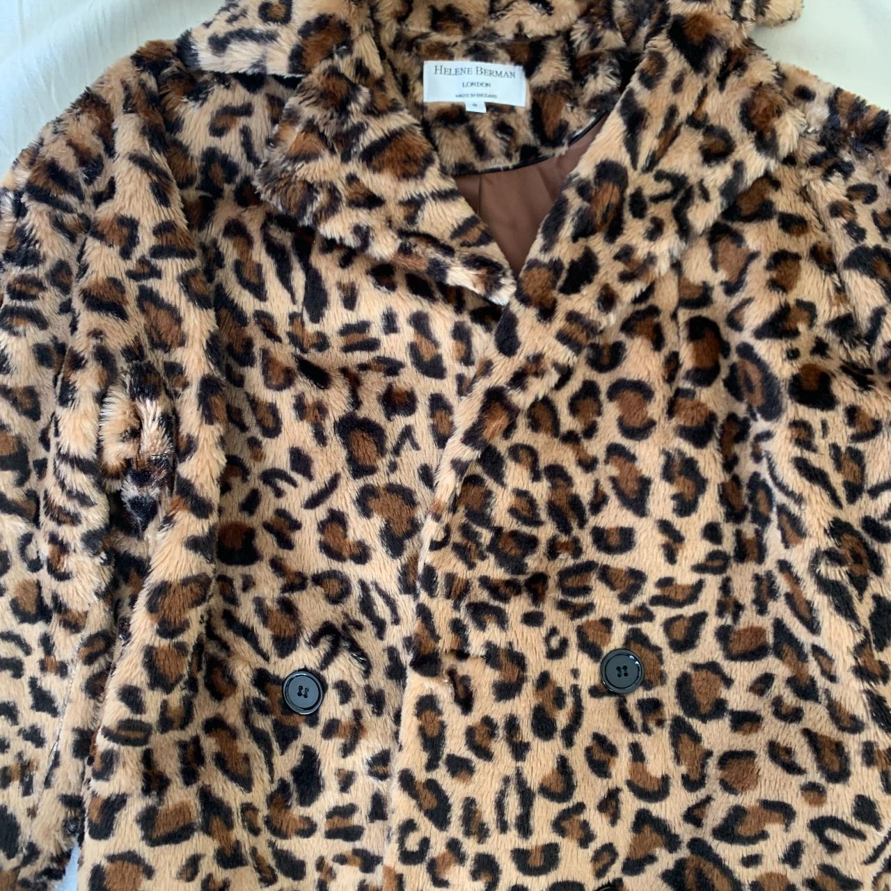 Helene berman leopard hot sale print coat