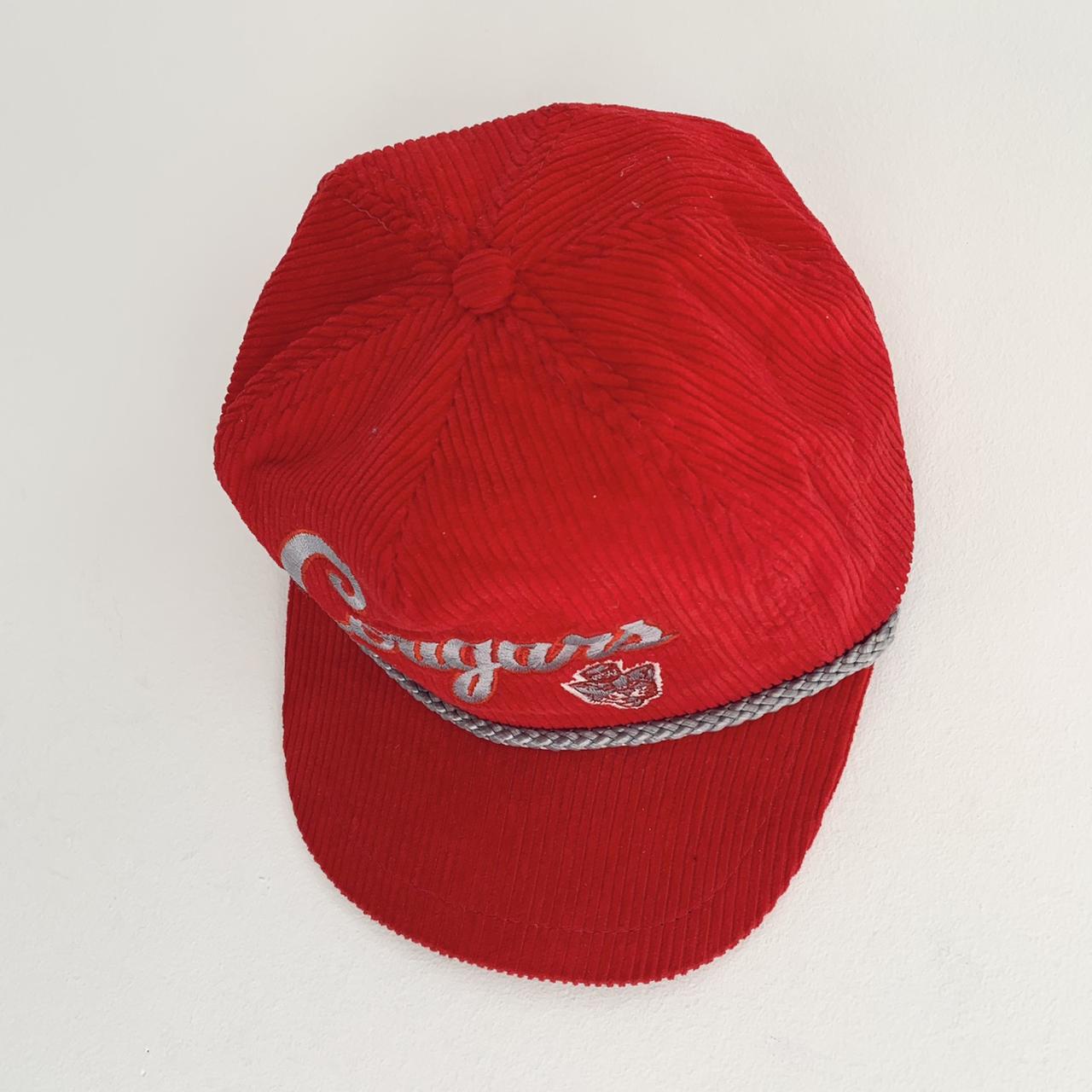 Men's Red and Grey Hat (3)