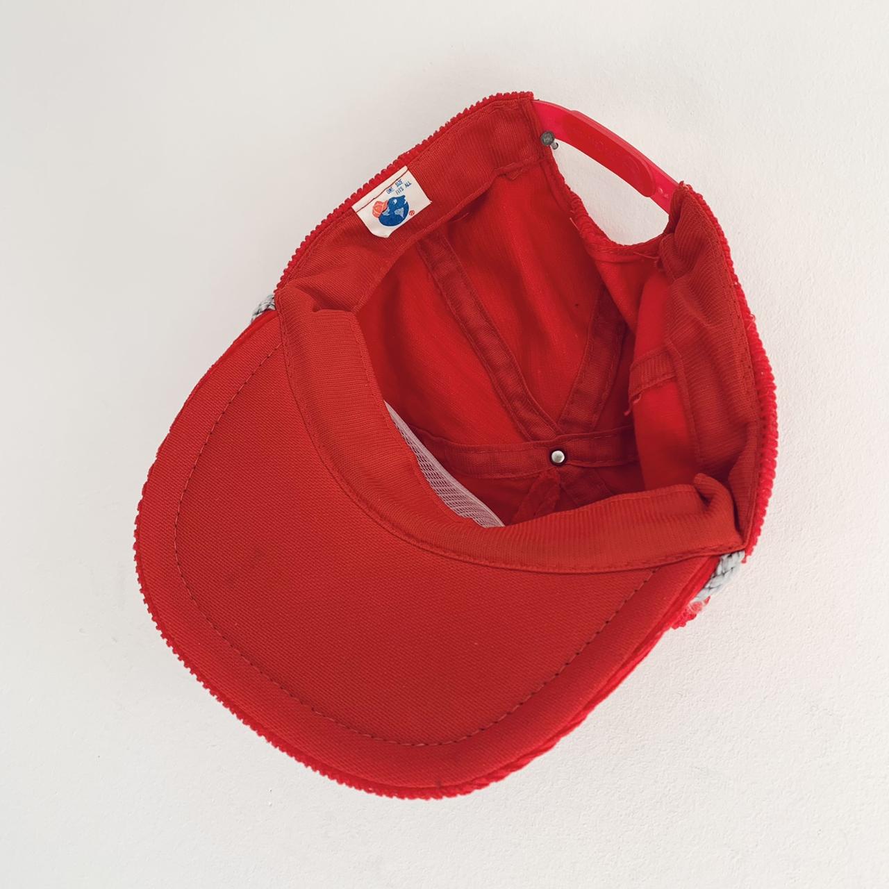 Men's Red and Grey Hat (4)