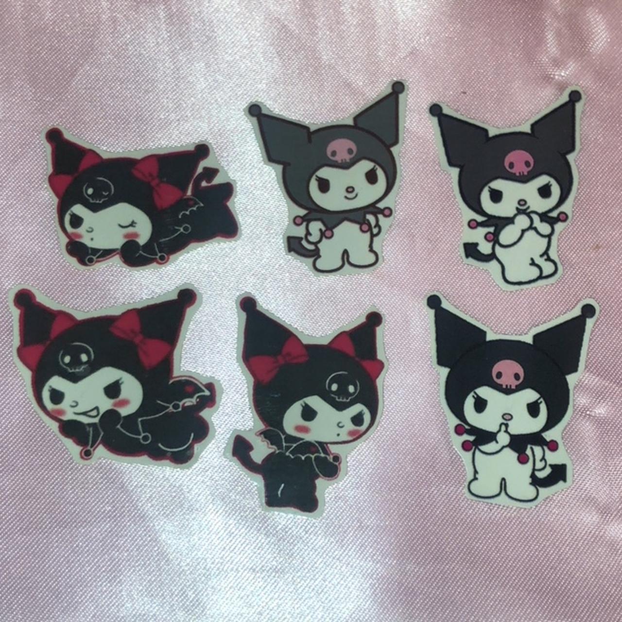 6 of the cutest kuromi stickers! 💖🥺 includes two... - Depop