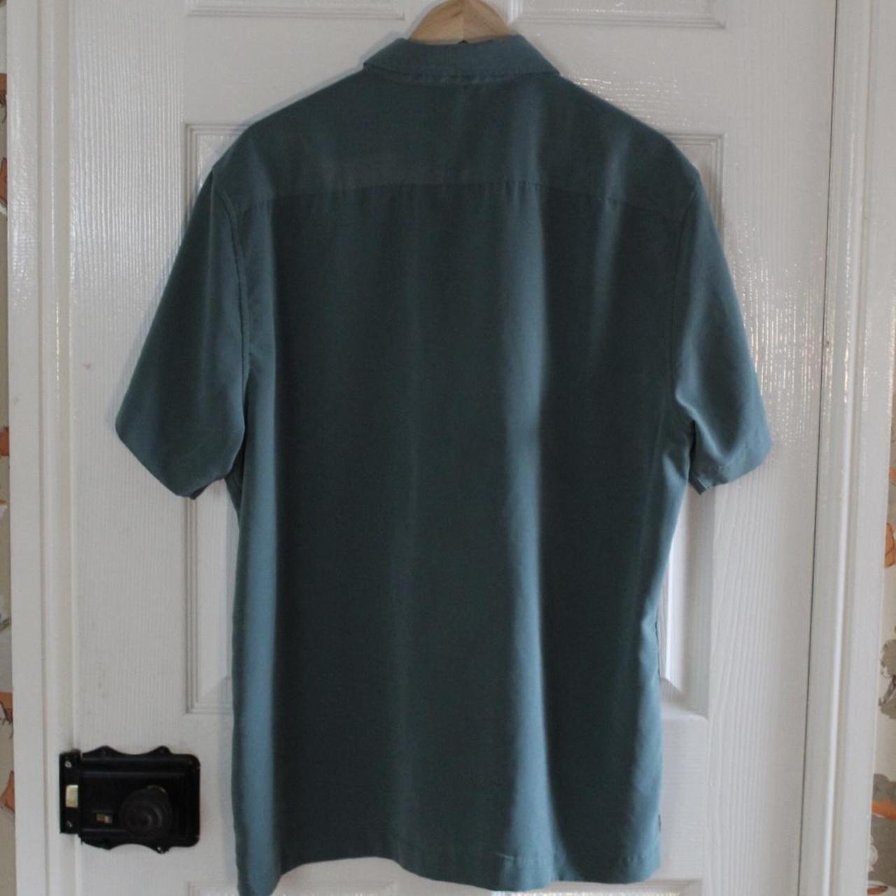 BHS Men's Green and Blue Shirt | Depop