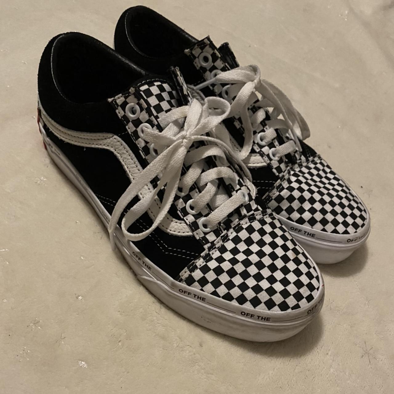 checkered vans size 7.5