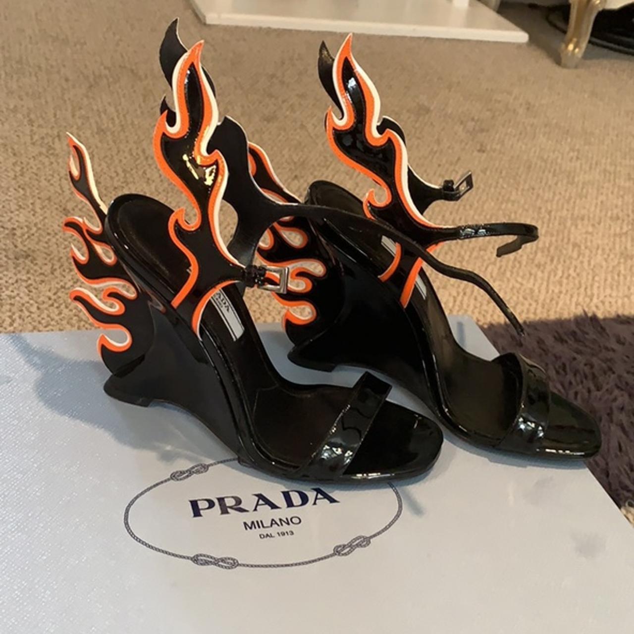 Prada heels flame online