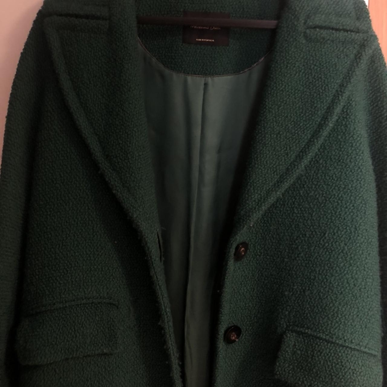 Massimo dutti green discount coat