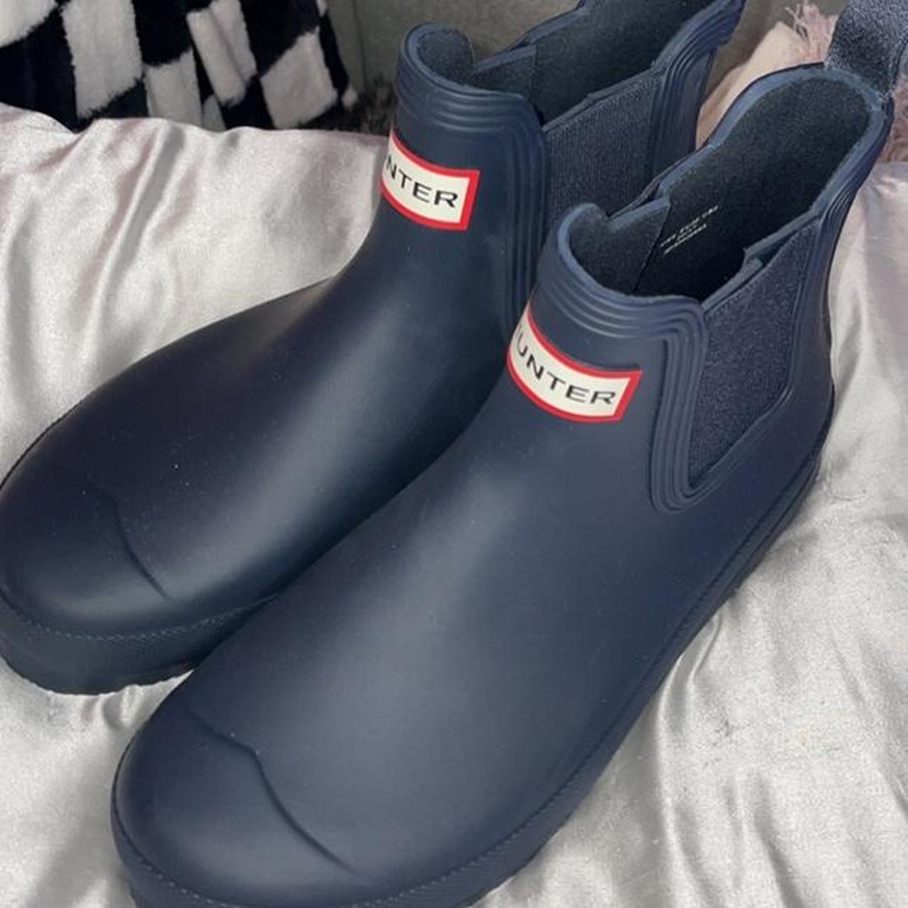 Hunter Navy Blue Rain Boots💙 Brand New Without the... - Depop