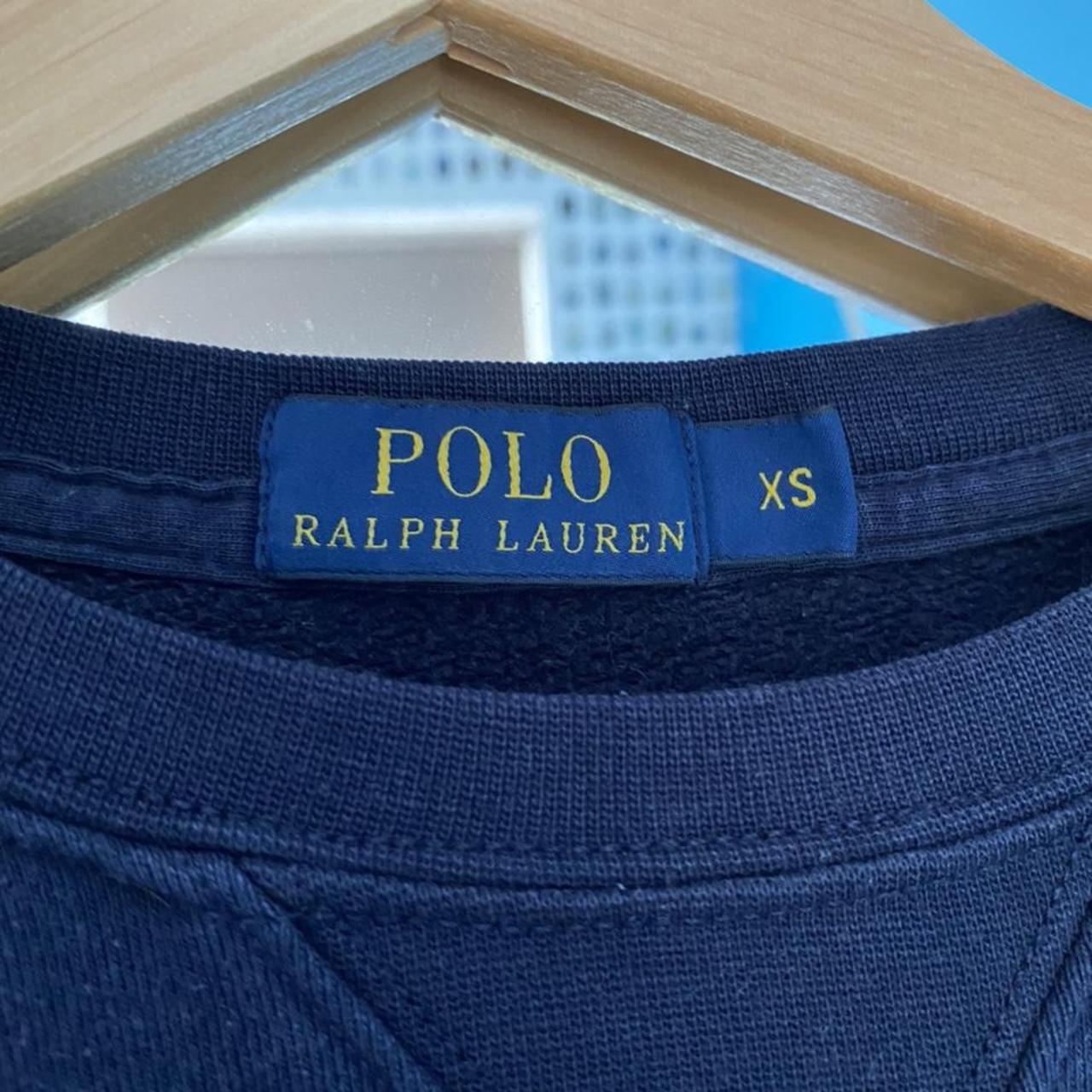 Ralph Lauren Navy Sweatshirt XS #ralphlauren - Depop