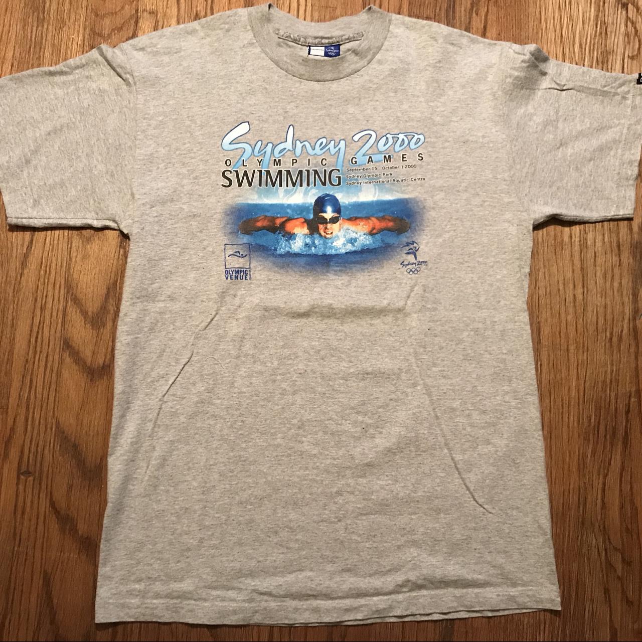 2000 Olympic t shirt...swimming t shirt vintage - Depop