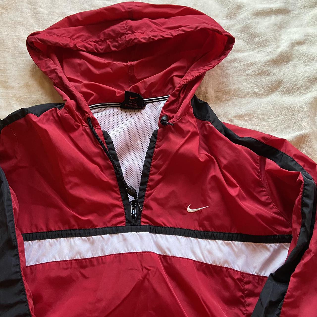 Red Nike windbreaker Excellent condition Large... - Depop