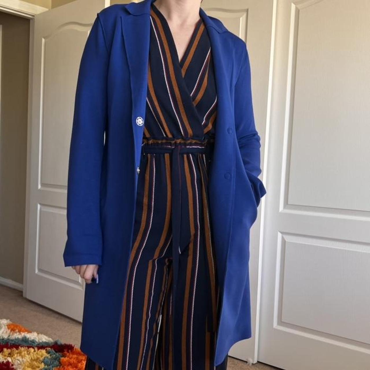 Carolina Herrera Women's Blue Coat (3)