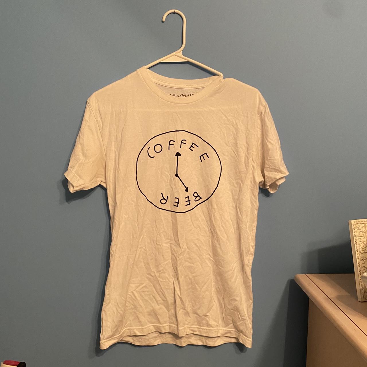 Urban Outfitters Coffee / Beer Graphic Tee Tagged... Depop
