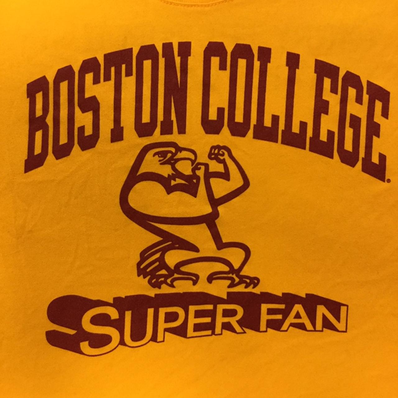 BOSTON COLLEGE Super Fan under armour tshirt XLG... Depop