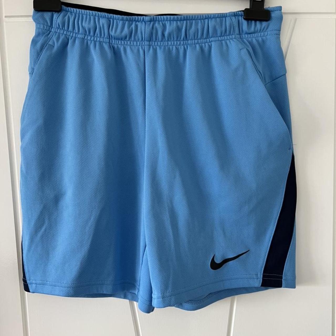 Blue Nike shorts Perfect summer colour Size... - Depop