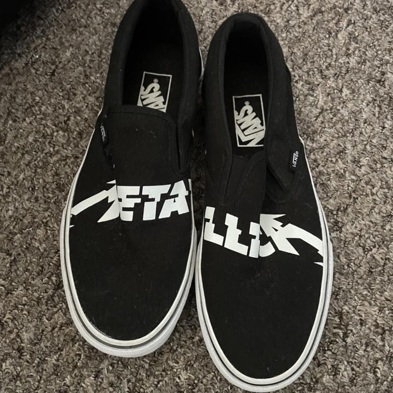 Vans slip on store metallica