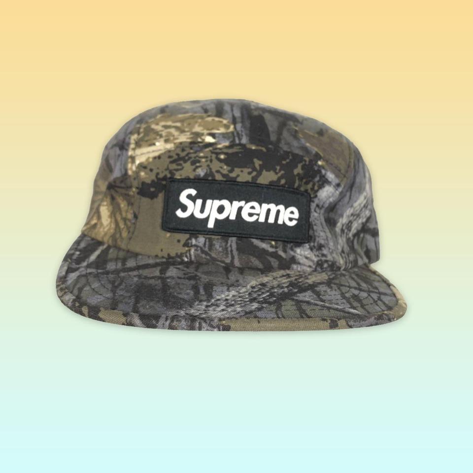 F/W 2011 Supreme Camp Cap Real Tree camo black box... - Depop