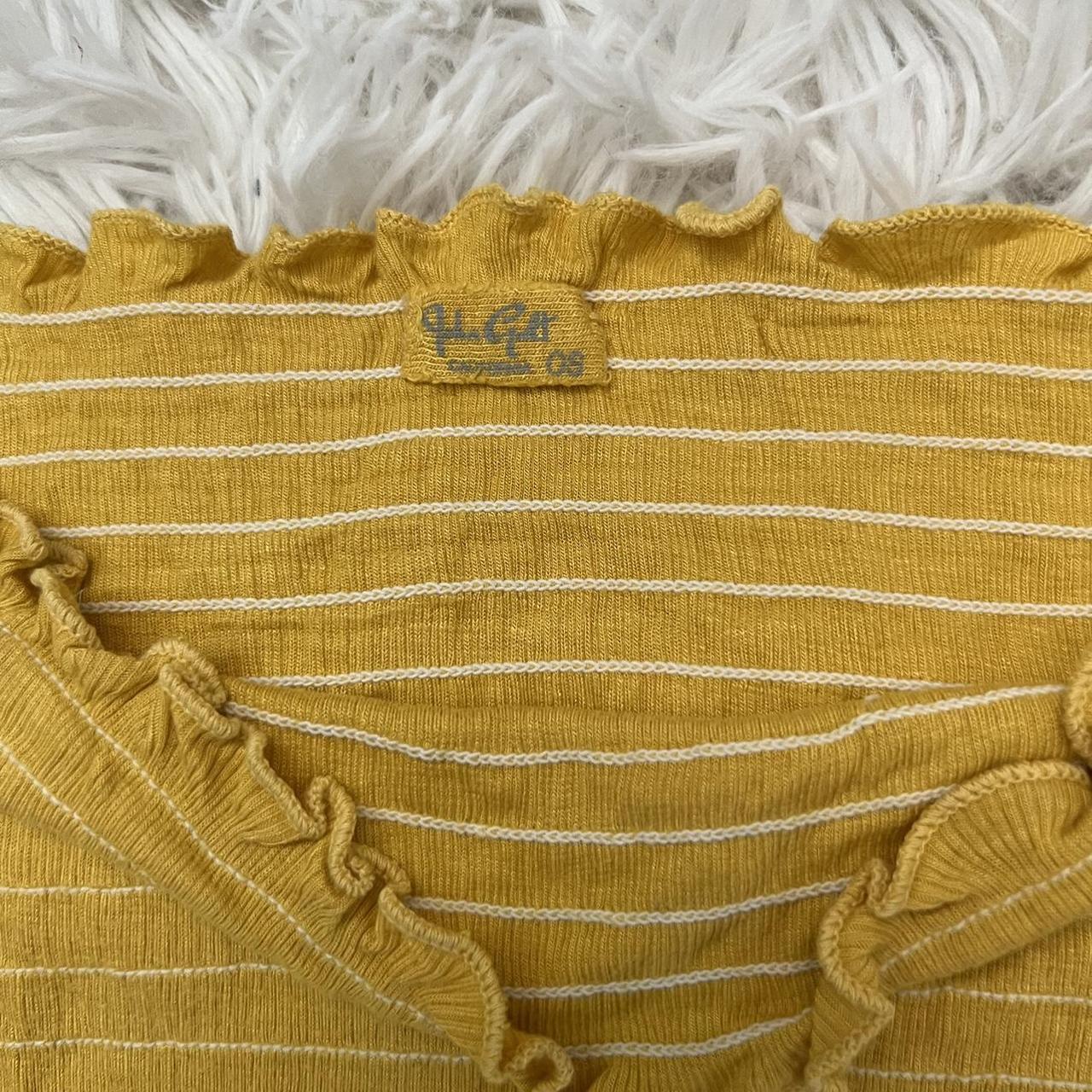 brandy melville tube top! yellow tube top with... - Depop