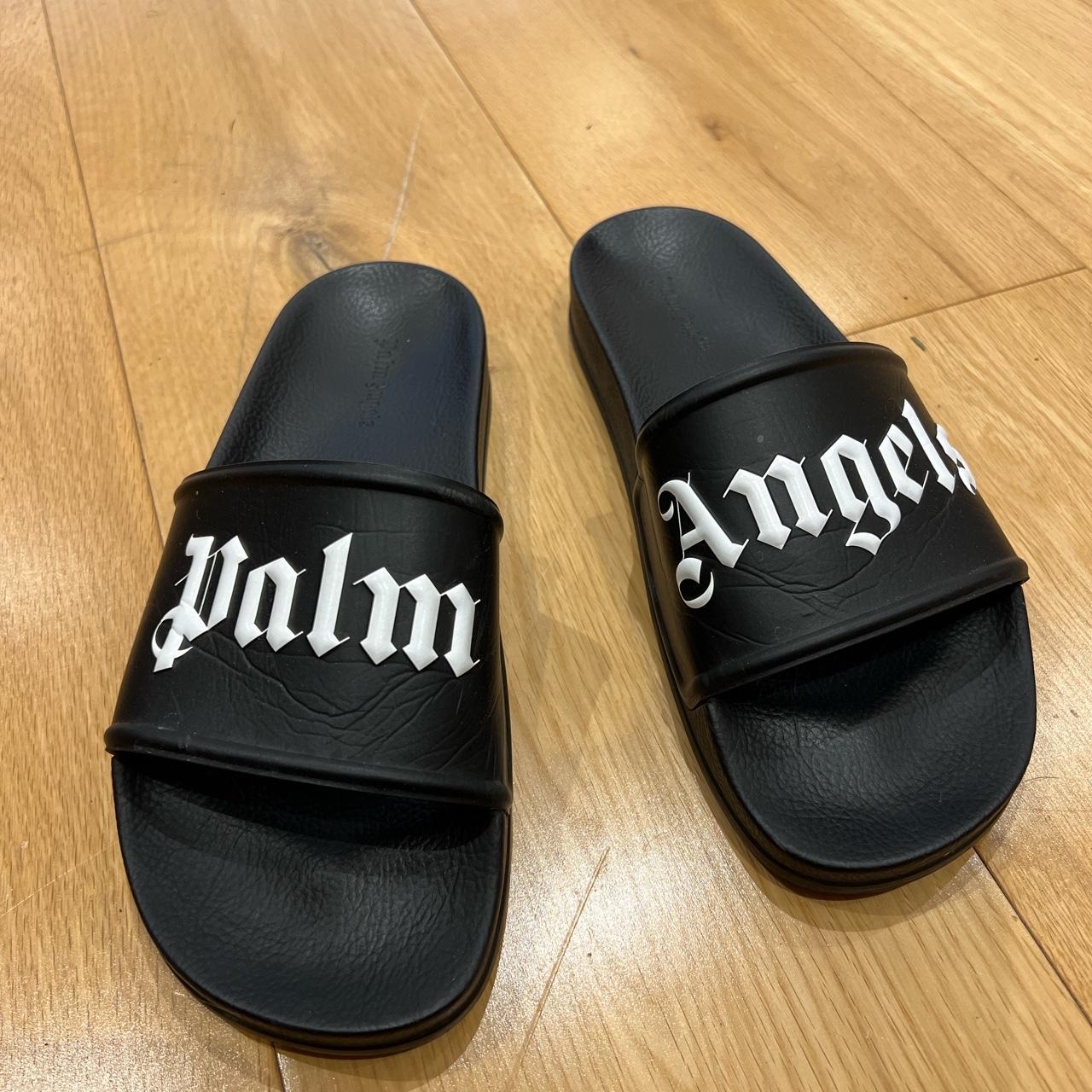 Palm Angels slides brought for a holiday worn 3/4... - Depop