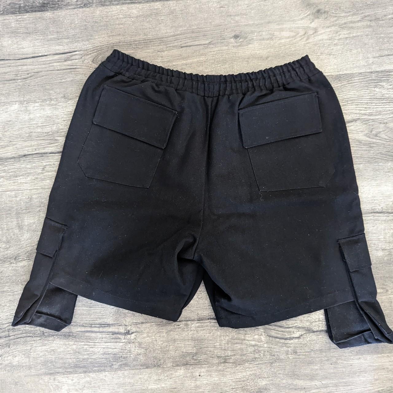 Rhude Black Cargo Shorts - Condition : Gently... - Depop