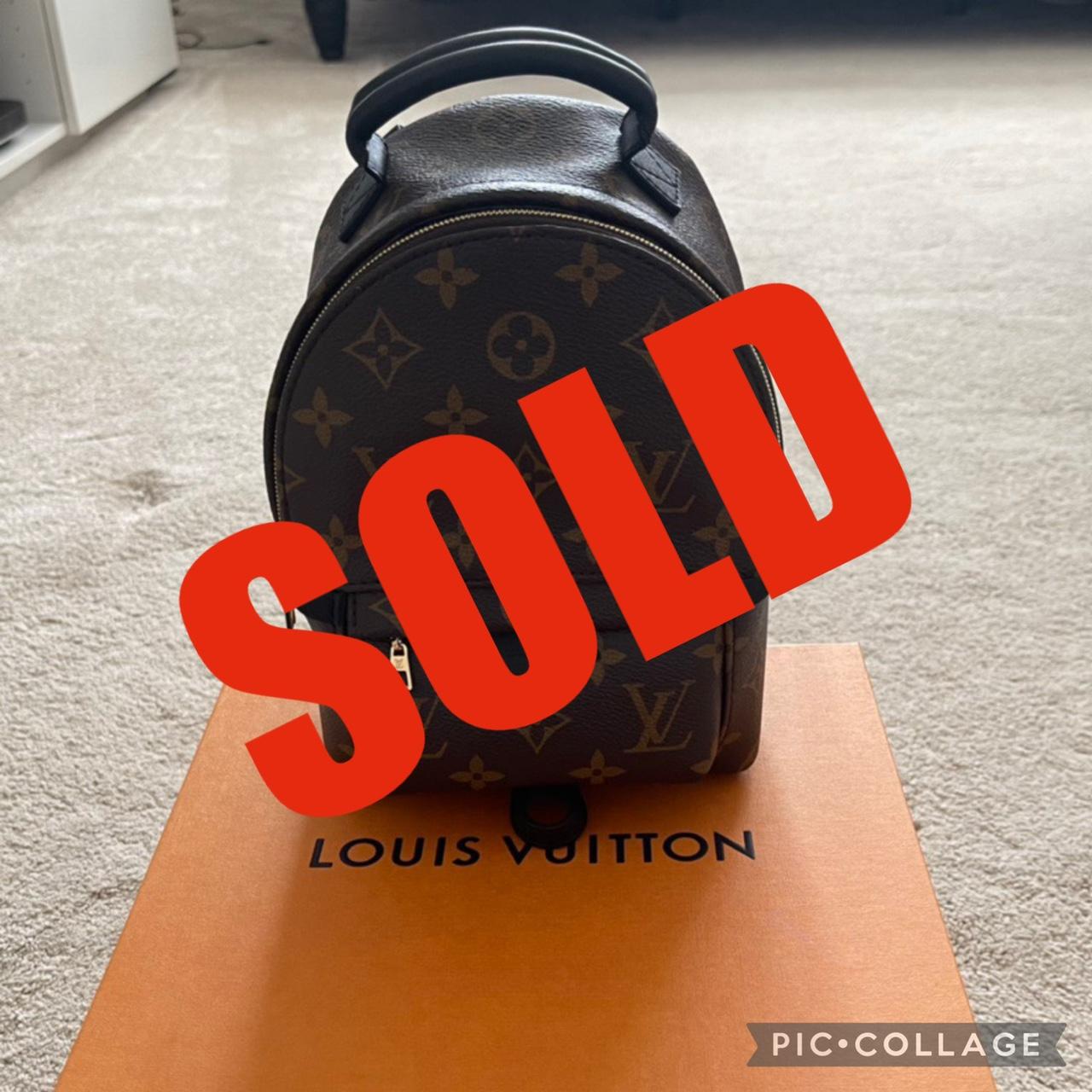 Red Louis Vuitton Palm Springs Backpack