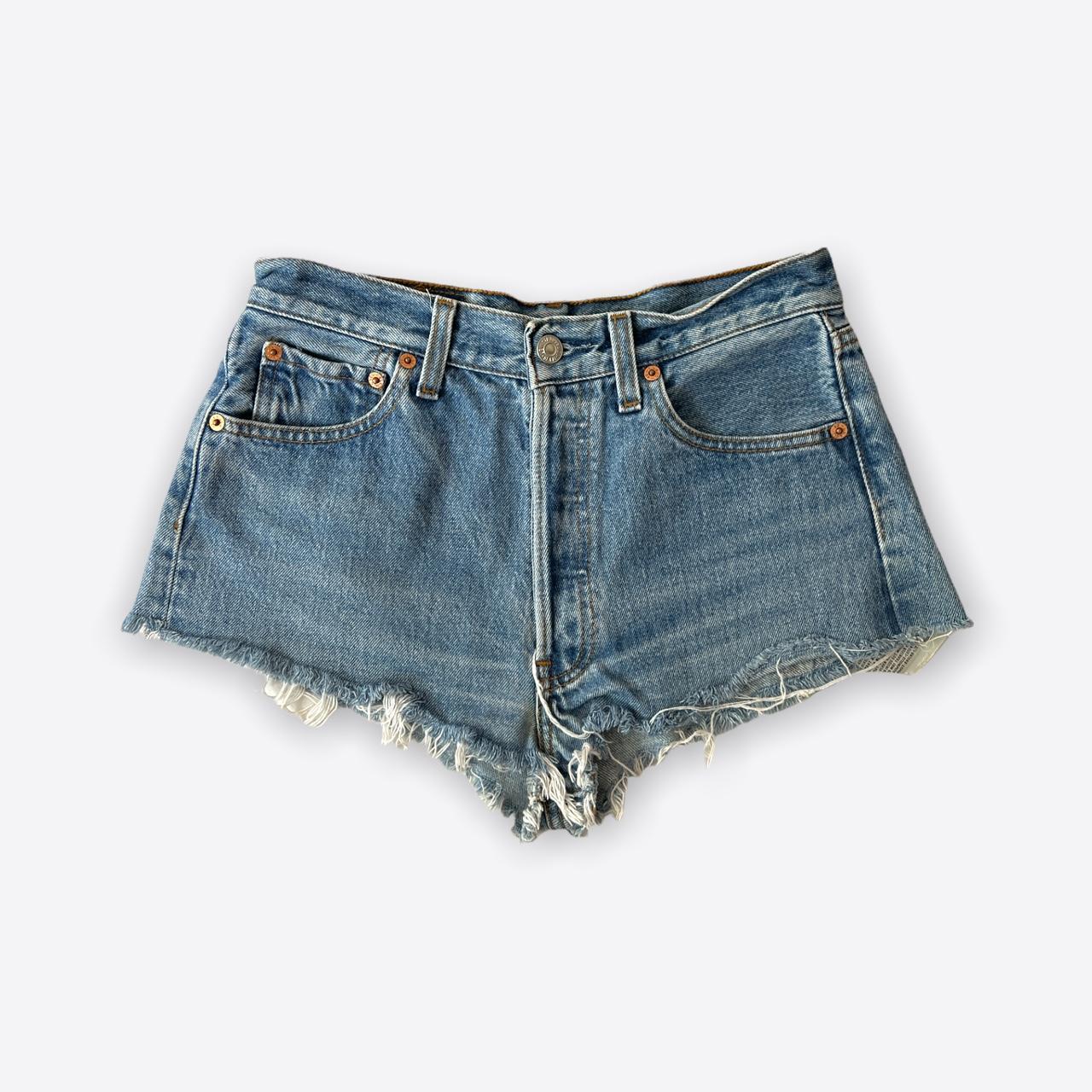 Levi's Women's Blue Shorts | Depop