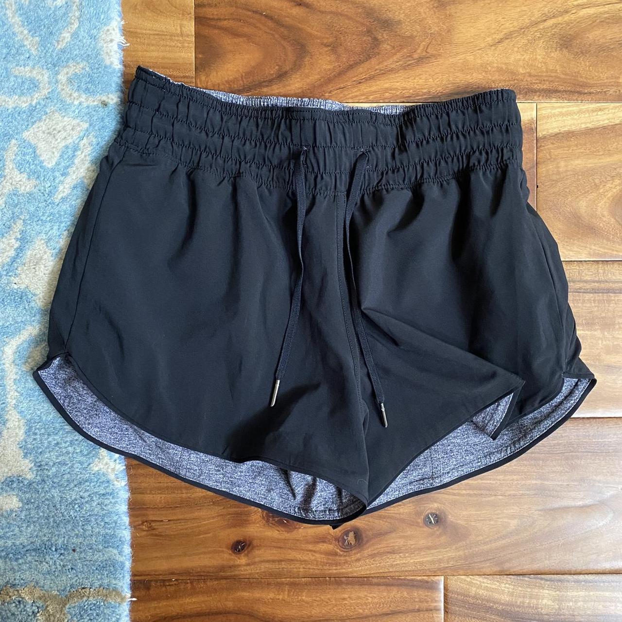 Lululemon reversible grey and black shorts! Barely... - Depop