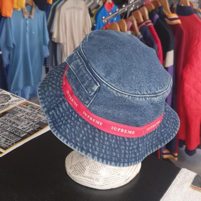 Supreme jacquard denim crusher hat Size... - Depop