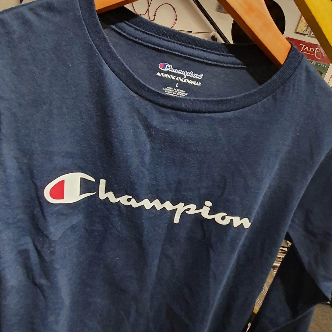 champion tee navy