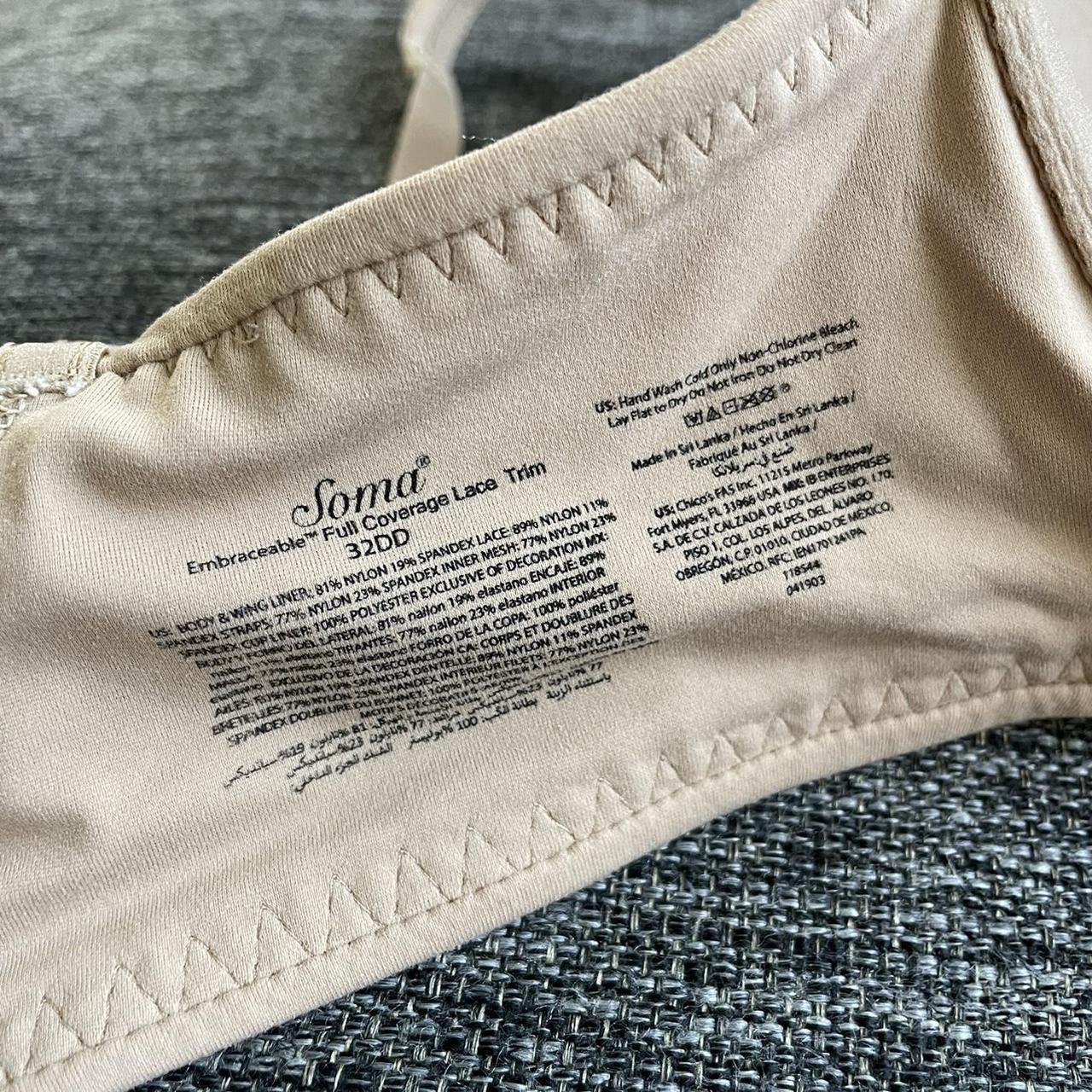 Soma Bra. Embraceable Lace Trim. Size 32DD. Some... Depop