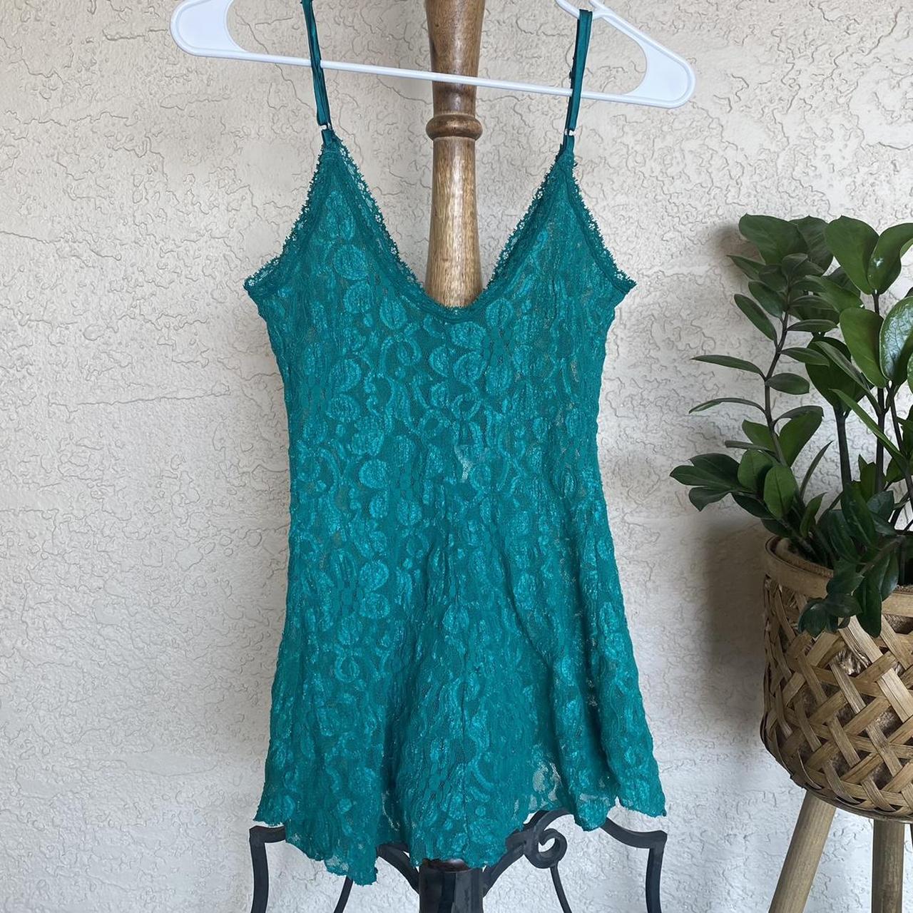 Shirley of Hollywood lace lingerie slip dress 👗... - Depop