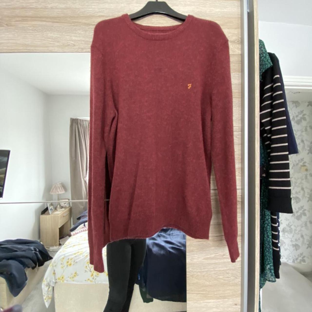 Red Farah Jumper Depop
