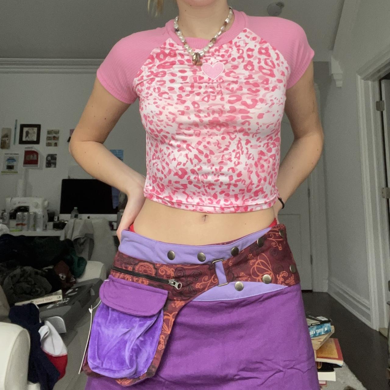 pink cheetah print tee! pink leopard print tee!... - Depop