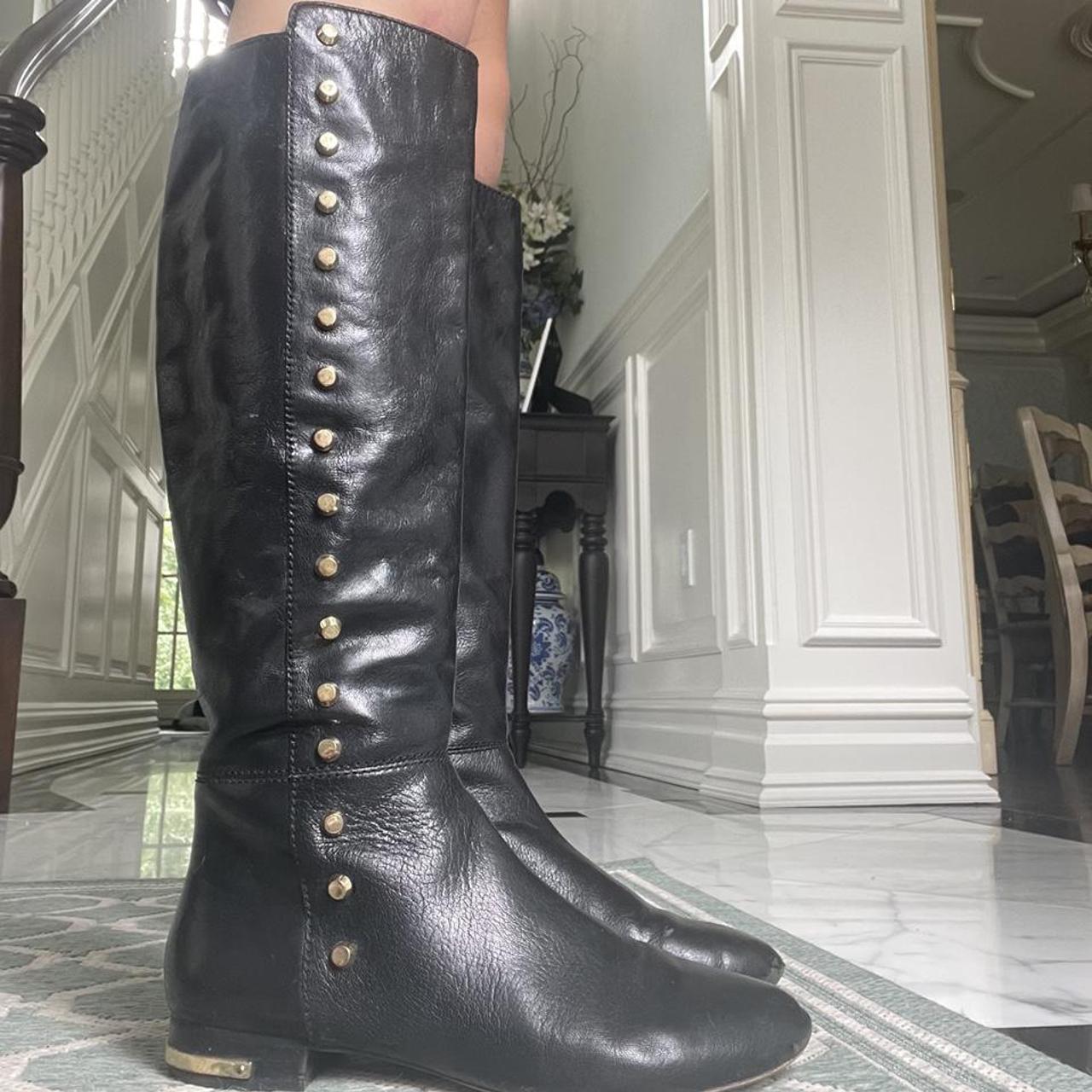 michael kors black tall boots