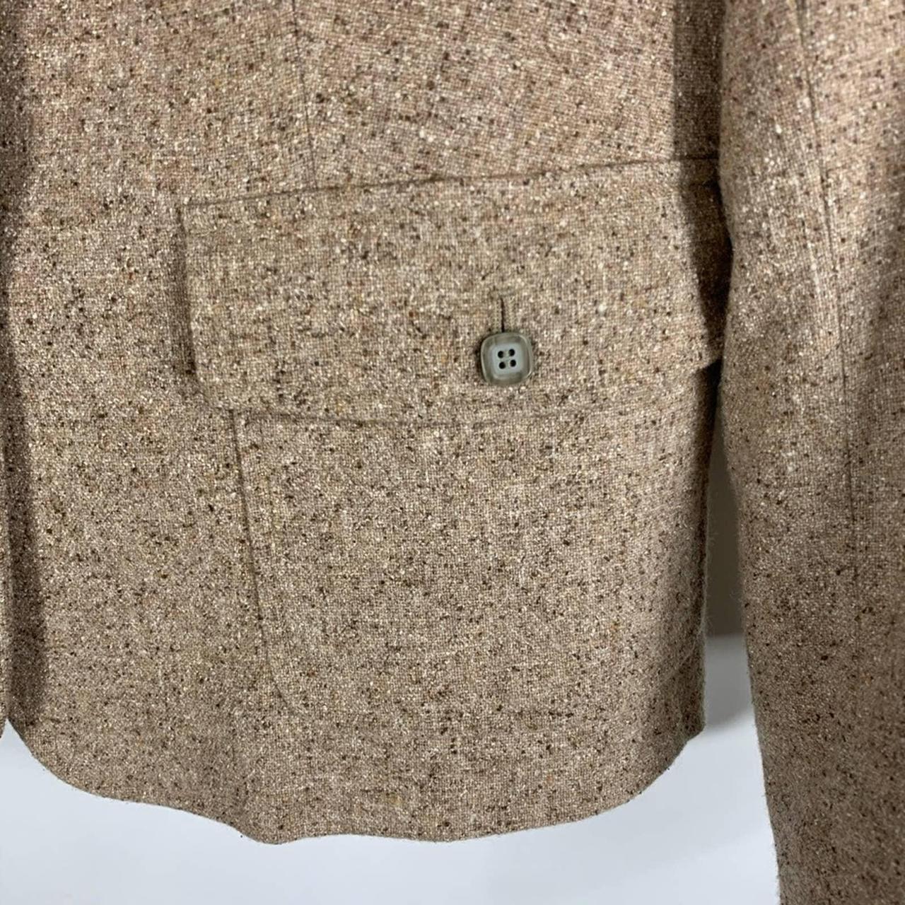 tan tweed blazer
