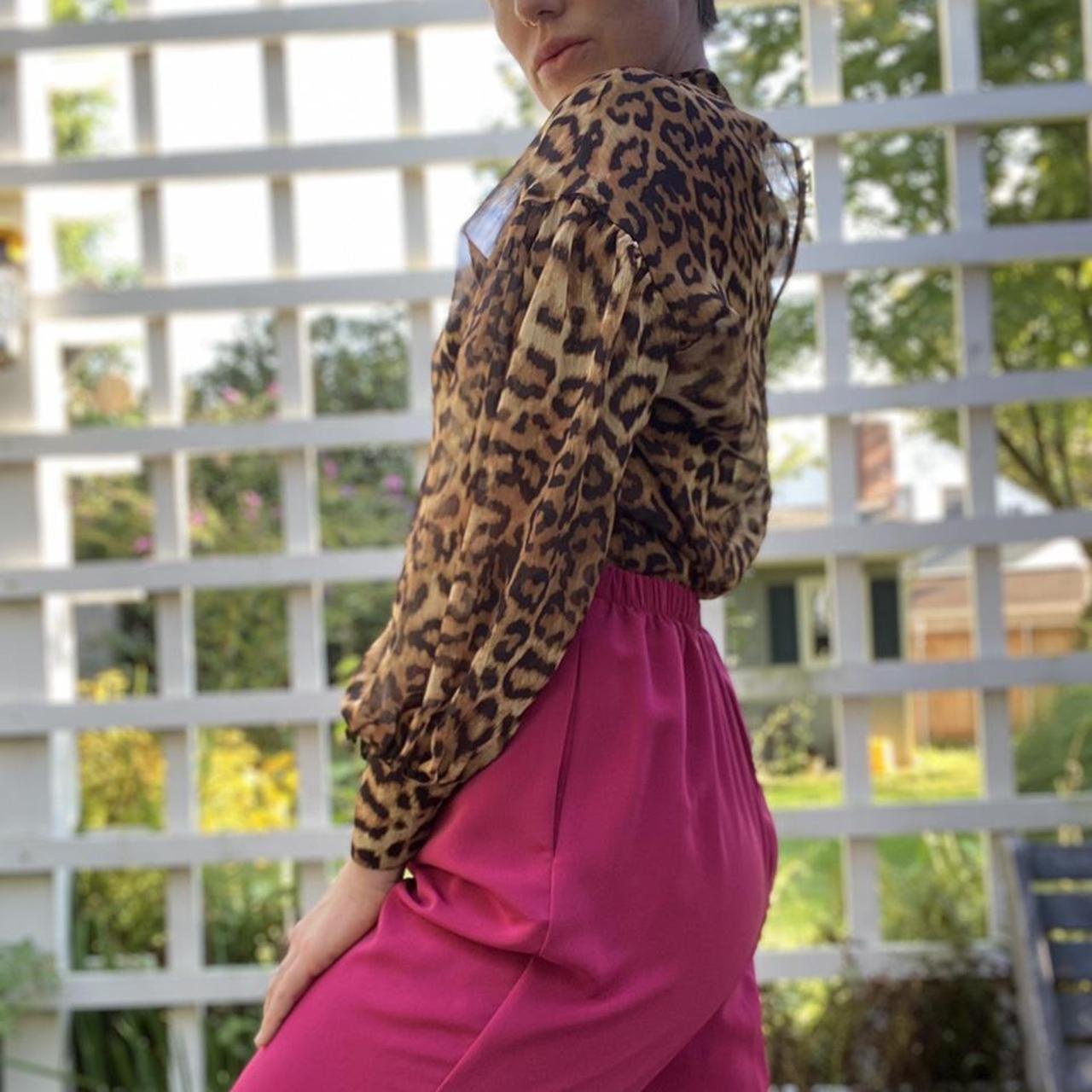 H&M women’s sheer leopard print Perfect