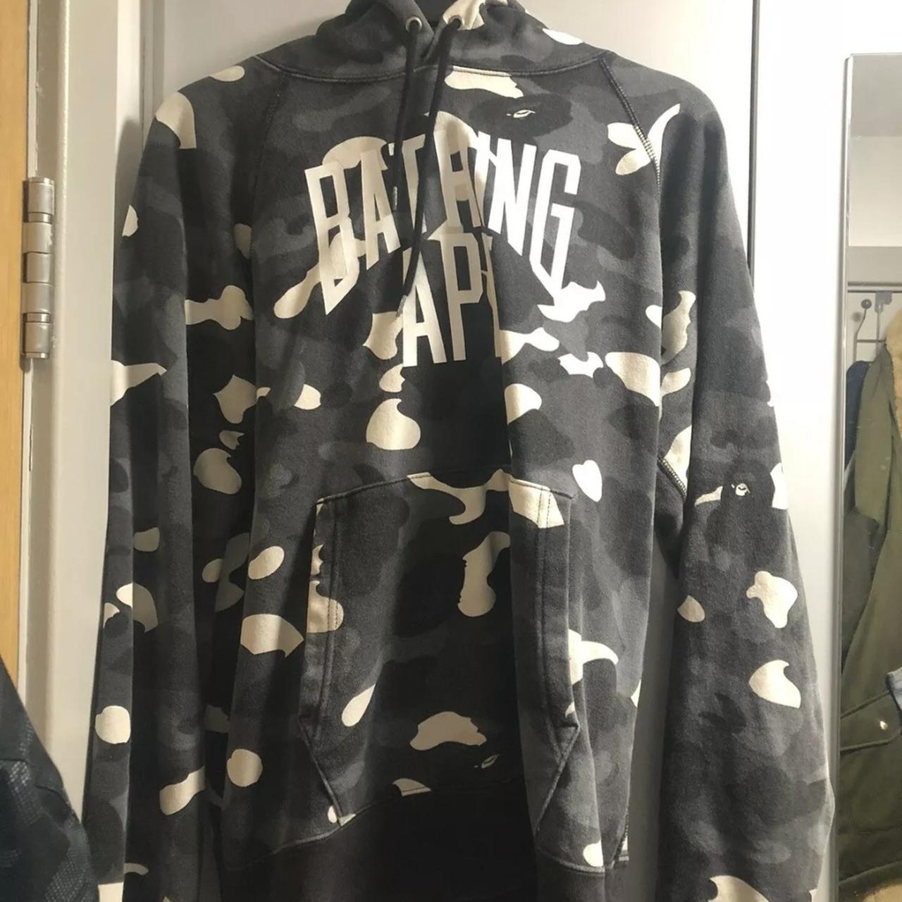 Bape camo store pullover hoodie