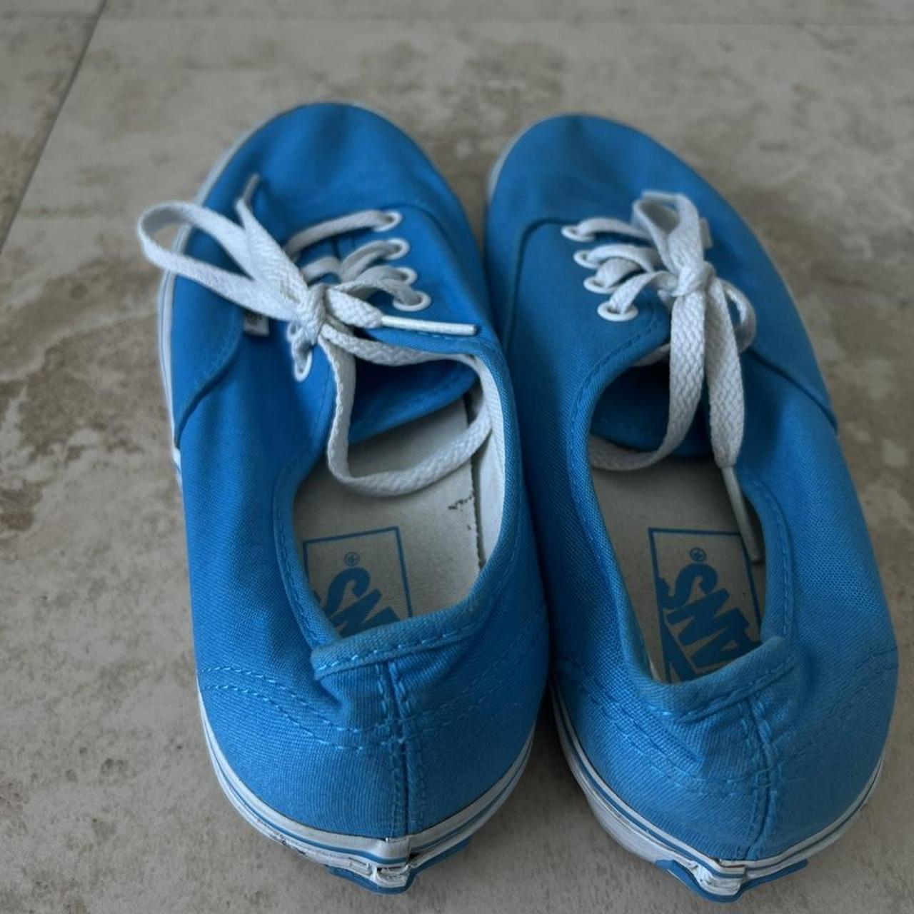 Blue vans, barely used wore them a handful of... - Depop