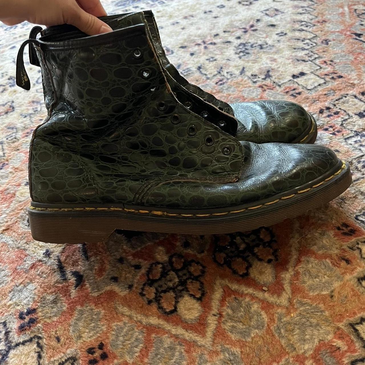 Vintage Croc pattern Dr. Martens 🐊 Extremely rare... - Depop