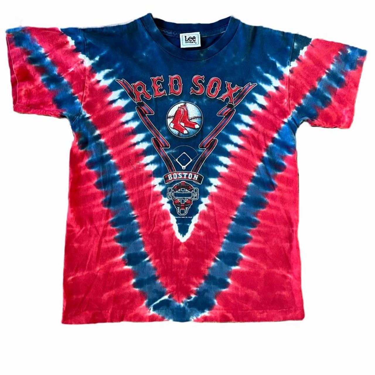 MENS Tie Dye Redsox Shirt only worn a few - Depop