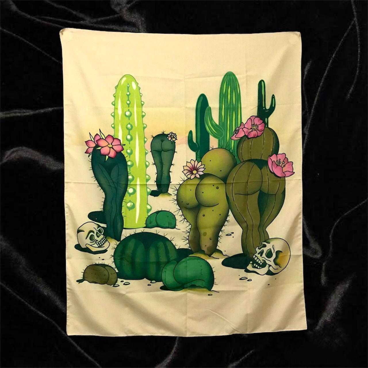 Product Image 1 - Fat Bottom Cacti Tapestry Flag.