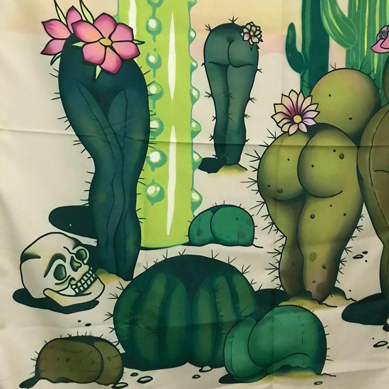 Product Image 3 - Fat Bottom Cacti Tapestry Flag.