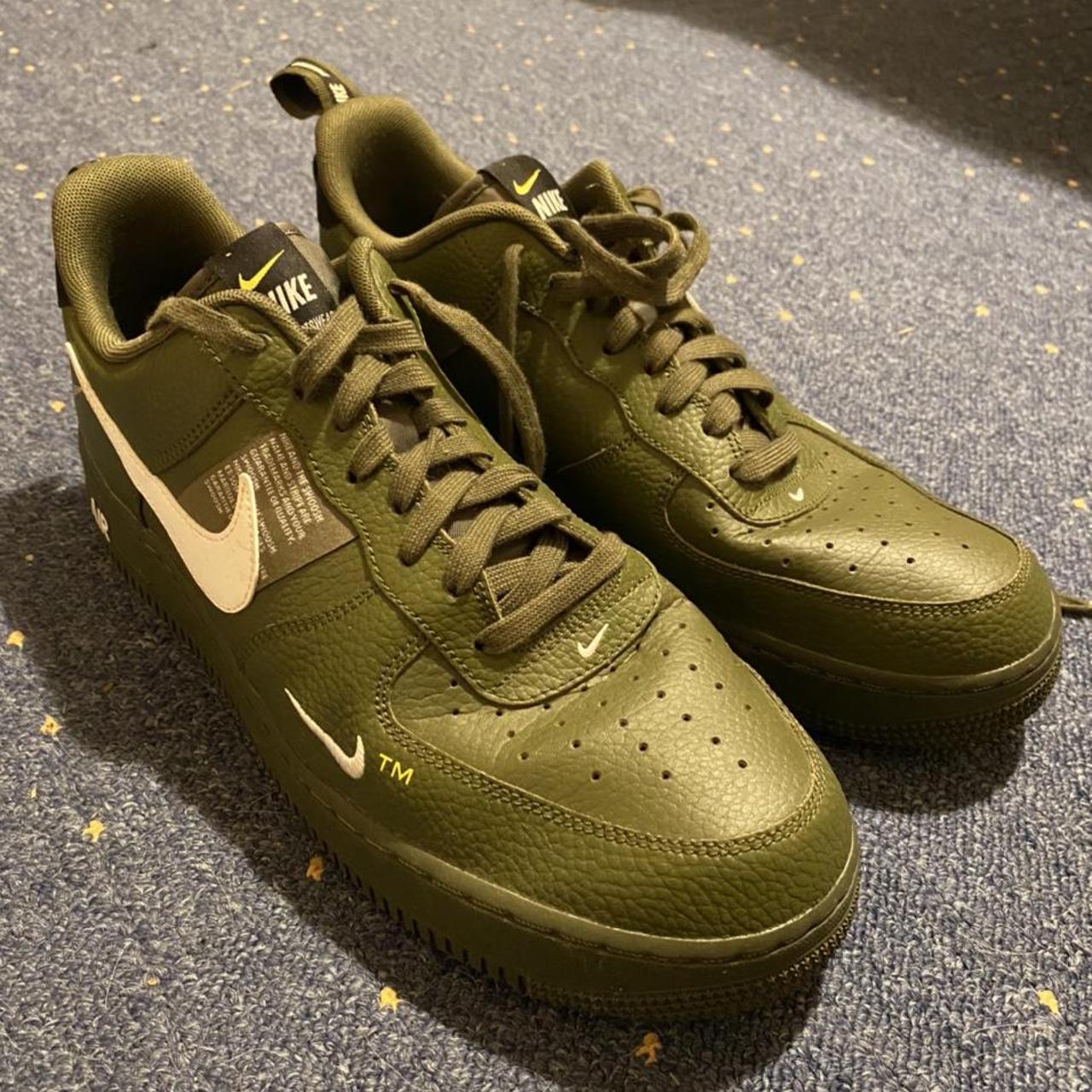 Wat leuk Dertig Productief Nike Air Force 1 Utility Olive Green Rare shoe last... - Depop