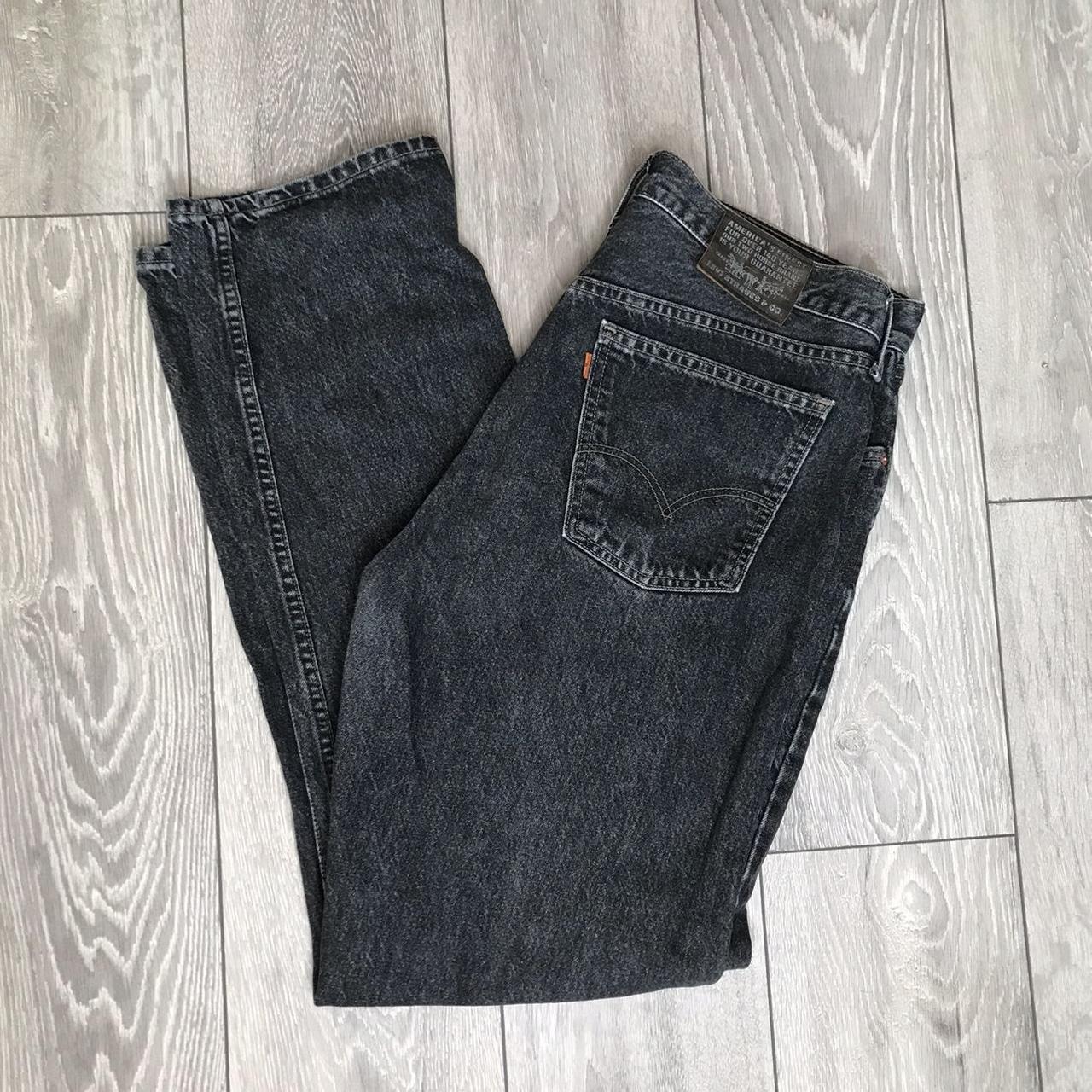 Vintage LEVI’S black denim jeans. 615. Orange Tab.... - Depop