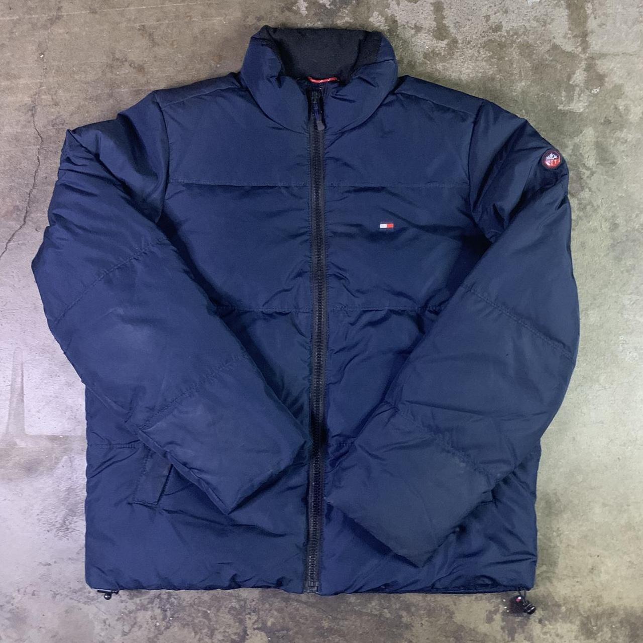 Super warm navy Tommy Hilfiger puffer jacket with... - Depop