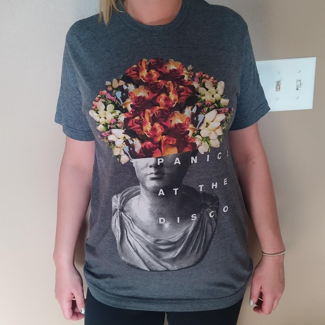 panic at the disco flower head shirt